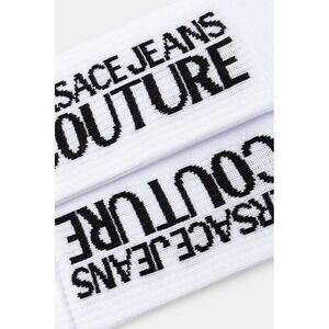 Versace Jeans Couture Vertical Logo White Socks